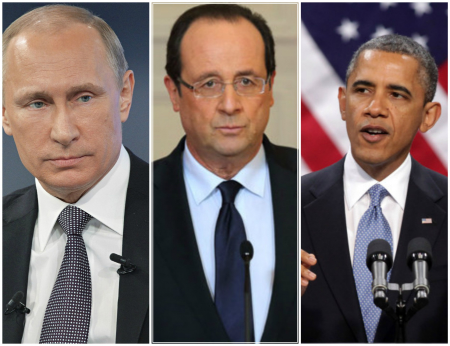 Atentate la Paris: Hollande va avea, saptamana viitoare, intrevederi cu Obama si Putin