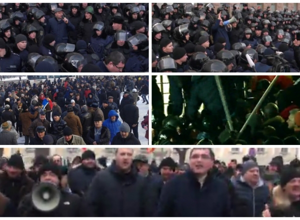 Sute de oameni, DIN NOU in fata Parlamentului: cer demisia Guvernului Filip: "Ati socat Europa". Dodon: "sa ne unim indiferent de culoarea politica" - FOTO/VIDEO