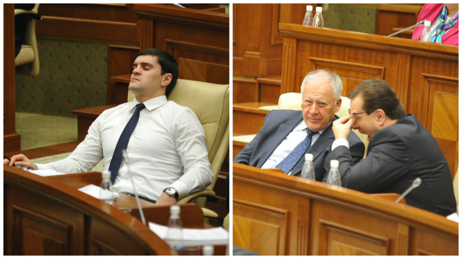 Nici nu s-au apucat bine de lucru, ca au si obosit. Unii alesi ai poporului, surprinsi cascand sau chiar dormind in plenul Parlamentului - FOTO