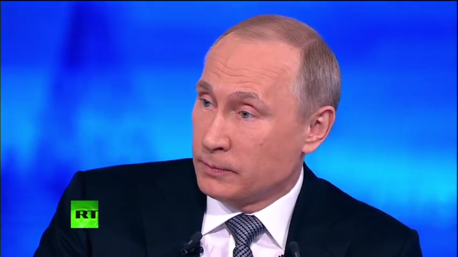 "Linie directa" cu Putin 2016. Presedintele rus raspunde la intrebarile populatiei - LIVE VIDEO