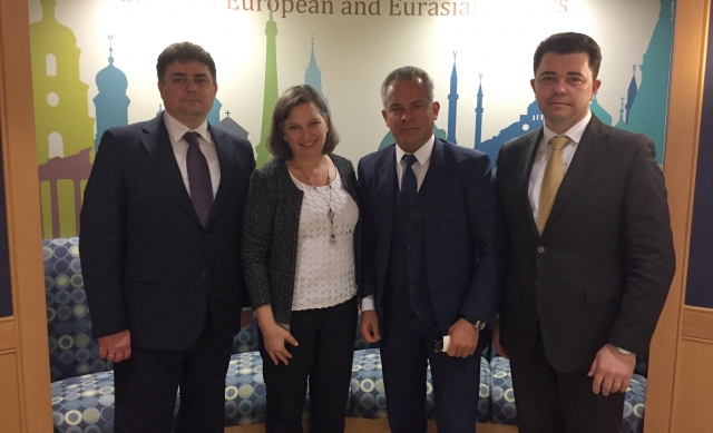 Plahotniuc continua sa se laude cu vizita in Statele Unite. Prim-vicepresedintele PDM a avut o intrevedere Victoria Nuland - FOTO