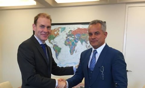 Desi nu este nici deputat, nici ministru, Vlad Plahotniuc s-a intalnit cu directorul executiv al FMI. Plahotniuc si Menno Snel au discutat despre implementarea reformelor in tara noastra - FOTO