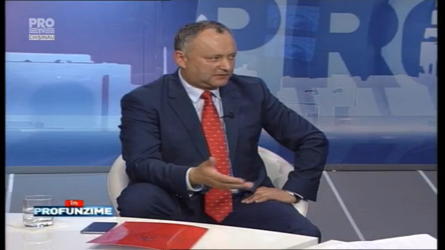 Igor Dodon despre ce trebuie sa faca viitorul presedinte: "Obiectivul numarul 1 al presedintelui este provocarea alegerilor parlamentare anticipate"