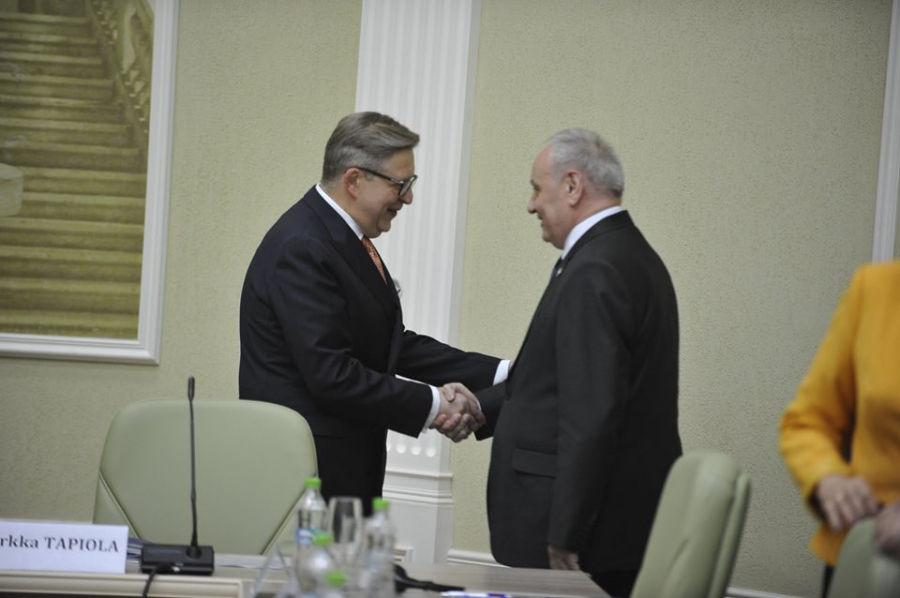 Nicolae Timofti, Vladimir Cebotari, Pirkka Tapiola la Sedinta Consiliului national pentru reforma organelor de ocrotire a normelor de drept - GALERIE FOTO