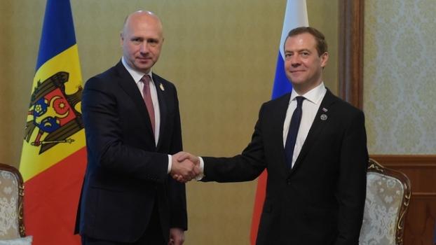 Prim-ministrul Pavel Filip s-a intalnit cu premierul rus Dmitri Medvedev. Despre ce au vorbit oficialii - VIDEO