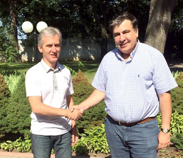 Leanca s-a intalnit cu Saakasvili: "Am vorbit despre cooperarea transfrontaliera dintre regiunea Odesa si raioanele vecine moldovenesti" - FOTO