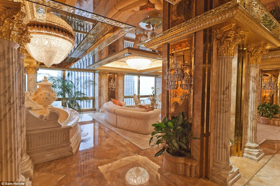 Cum arata penthouse-ul de 100 de milioane de dolari al favoritului lui Putin in alegerile din SUA, Donald Trump - GALERIE FOTO