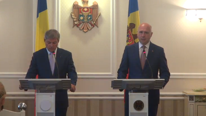 Pavel Filip: "Romania a fost mereu un stat care ne-a sustinut". Dacian Ciolos: "Vrem sa intensificam colaborarea nu doar dintre guverne. Sa investim in proiecte care vor imbunatati viata cetatenilor RM"