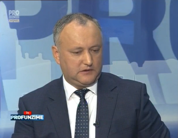 Igor Dodon: "Eu niciodata nu am fost anti-roman, eu sunt anti-unionist"