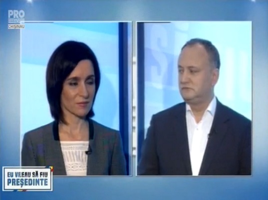Igor Dodon: "Voronin a spus ca dna Sandu apartine minoritatilor sexuale", Maia Sandu: "De unde aveti bani ca sa tipariti toate minciunile despre mine"