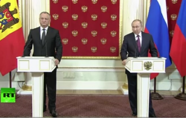 Dodon, la Moscova: "Daca la parlamentarele din 2018 PSRM va obtine majoritatea parlamentara, Acordul de Asociere dintre RM si UE va fi anulat"