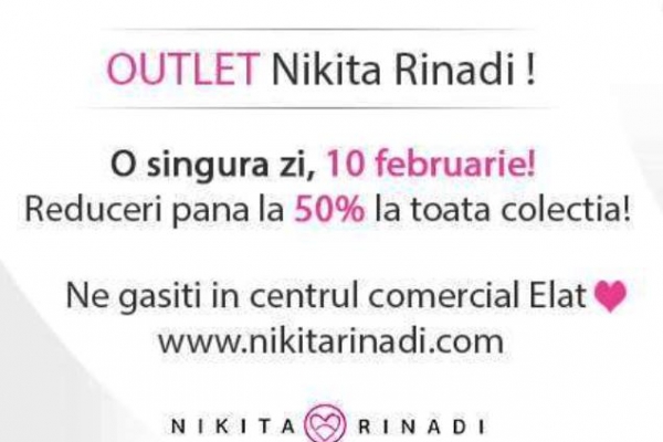 Tinutele Nikita Rinadi, la preturi reduse cu pana la 50%! Pe 10 februarie, profita de oferta unica