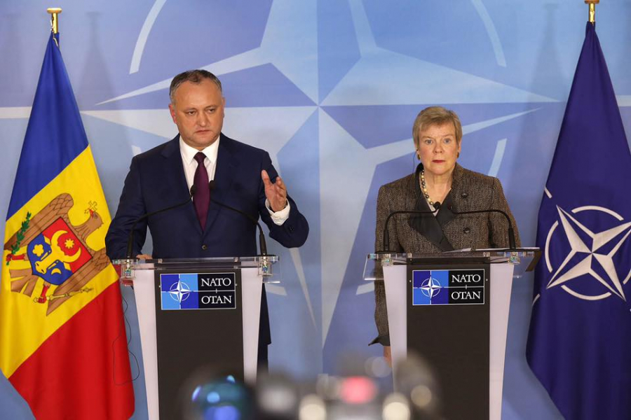 Igor Dodon i-a cerut oficialului NATO sa nu deschida la Chisinau un oficiu de legatura NATO