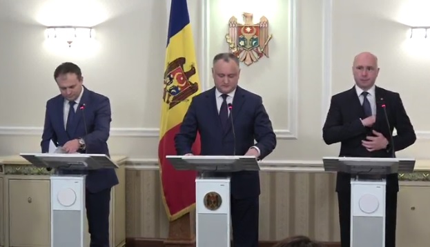 LIVE VIDEO. Dodon, Candu si Pavel Filip, sustin un briefing de presa: "Chiar daca ramanem pe pozitii diferite, astfel de discutii intre noi trebuie sa fie"