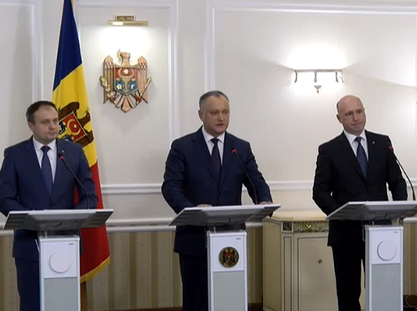 Concluziile lui Dodon, Filip si Candu in urma discutiilor trilaterale. Unicul subiect in privinta caruia cei trei au viziuni comune: "Am criticat pozitiile lor, dar si invers"
