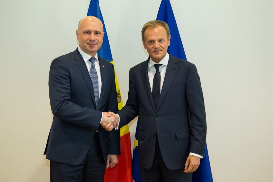 Filip la raport la Bruxelles. Prim-ministrul s-a intalnit cu presedintele Consiliului European, Donald Tusk - GALERIE FOTO