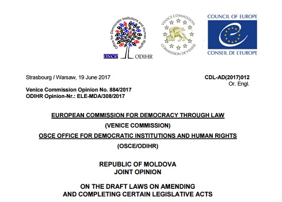 "O astfel de schimbare fundamentala, desi tine de dreptul suveran al statului, nu este recomandabila in acest moment". Concluziile finale ale Comisiei de la Venetia privind modificarea sistemului electoral in RM \\ Documentul integral