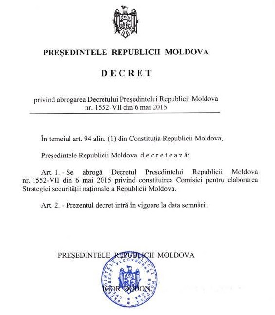 Dodon se apuca sa rescrie strategia securitatii nationale. Deschiderea oficiului NATO la Chisinau se amana - Report.md