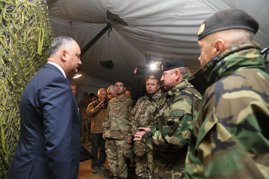 Dodon, dupa vizita de la poligonul de la Bulboaca: "Nu-l voi recunoaste pe Eugen Sturza in calitate de ministru al Apararii si nu-i vor primi juramantul, chiar daca va exista o decizie a CC"