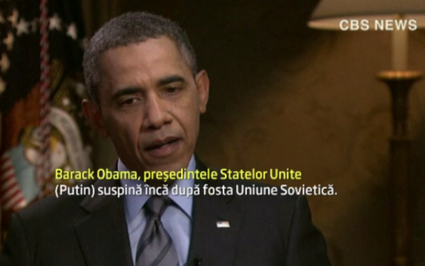 Discutii la nivel inalt Putin - Obama pe tema integritatii Ucrainei. Liderul SUA spune ca Putin "suspina dupa URSS"