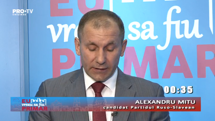 Maxim Braila catre Alexandru Mitu: "Activati in Rusia, cum doriti sa candidati la functia de primar daca nu cunoasteti problemele Chisinaului?" Cum raspunde candidatul Partidului Ruso-Slavean 