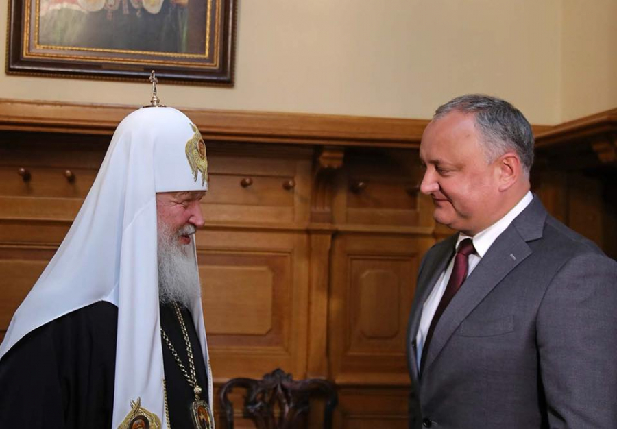Igor Dodon s-a intalnit la Moscova cu Patriarhul Kiril. Despre ce au discutat - GALERIE FOTO