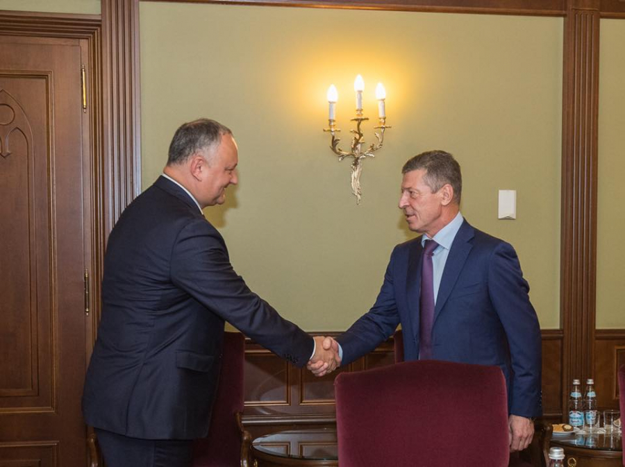Presedintele Igor Dodon s-a intalnit cu vicepremierul rus, Dmitri Kozak, la Moscova. Despre ce au discutat cei doi - GALERIE FOTO