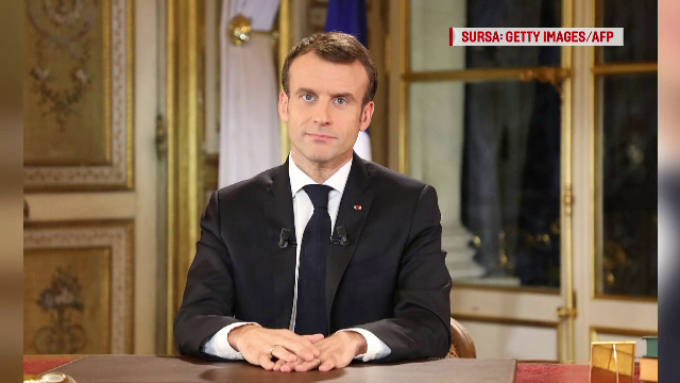 Mesajul presedintelui Emmanuel Macron dupa atentatul de la Strasbourg