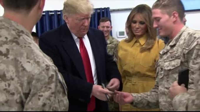 Donald si Melania Trump, vizita surpriza in Irak. De ce il critica generalii
