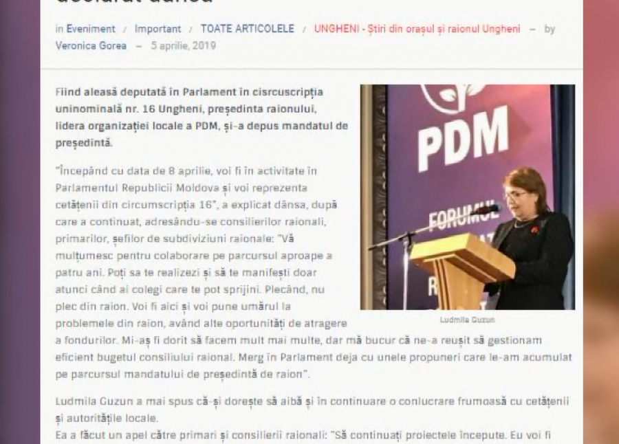 Raioanele Glodeni si Ungheni s-au ales cu noi presedinti dupa ce sefii de pana acum si-au dat demisia in favoarea fotoliului de deputat, scrie presa locala