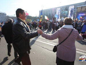 Dorin Chirtoaca despre mitingul din PMAN: Nu o manifestatie apropie Moldova de UE
