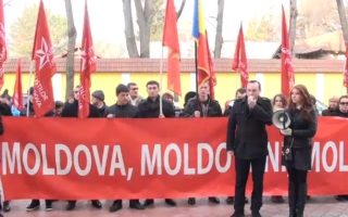 Socialistii din nou in strada. Protesteaza impotriva modificarii limbii de stat