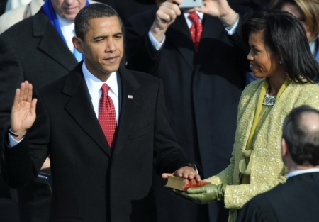 Barack Obama a depus juramantul pentru al doilea mandat de presedinte, la Casa Alba