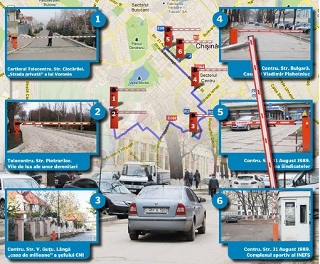 Capitala barierelor: Drum blocat spre Voronin, Plahotniuc si Donciu