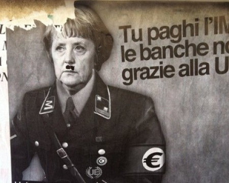 El Pais a comparat-o pe Angela Merkel, cancelarul german, cu Adolf Hitler