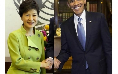 Gafa uriasa de Photoshop la cel mai inalt nivel. Cum apare liderul Coreei de Sud alaturi de Obama