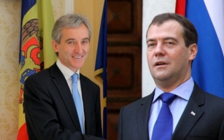 Iurie Leanca s-a intalnit cu Dimtrii Medvedev cu ocazia summitului CSI. Despre ce au discutat oficialii