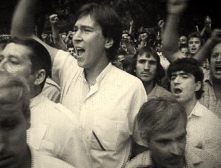 FOTOGRAFIE ISTORICA! Alexandru Tanase luptand pentru limba romana