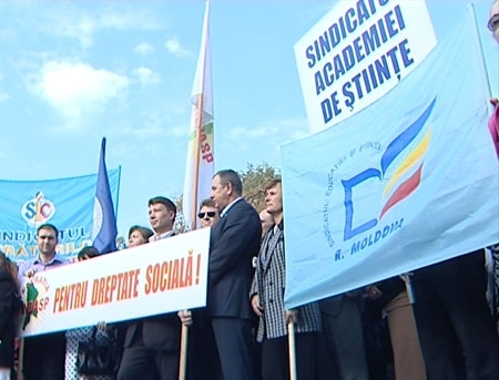 VIDEO. Salarii mai mari si o viata mai buna. Sindicalistii au PROTESTAT in centrul capitalei 