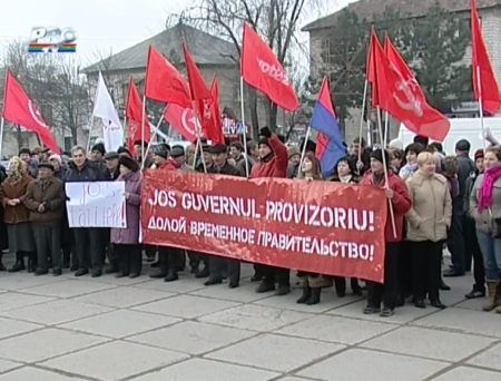 VIDEO. Comunistii au scandat "Jos Alianta!" la Orhei