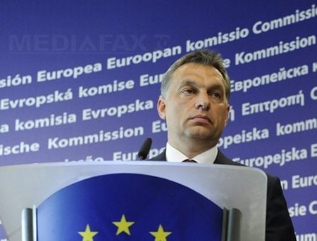 Aproape 100.000 de persoane au manifestat la Budapesta in sprijinul premierului Viktor Orban
