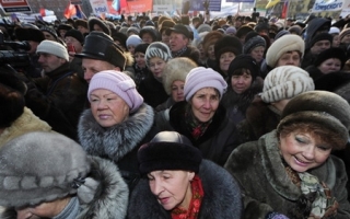 Pe frig, pentru Putin. 15.000 de persoane au manifestat la Ekaterinburg
