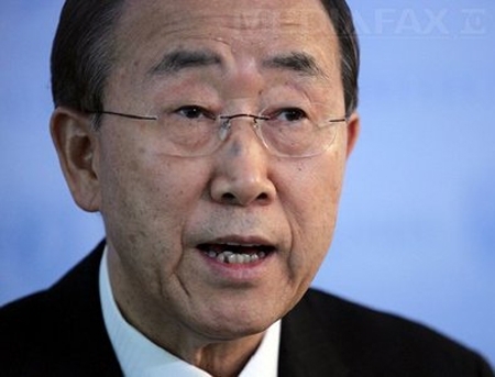 Ban Ki-moon: Dublul veto rus si chinez la rezolutia ONU privind Siria reduce rolul Natiunilor Unite
