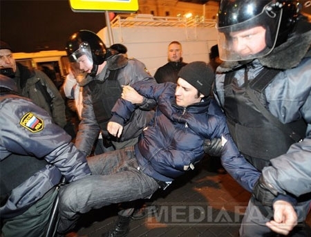 VIDEO. Un nou PROTEST anti-Putin la Moscova, soldat cu arestari: Jos dictatura!