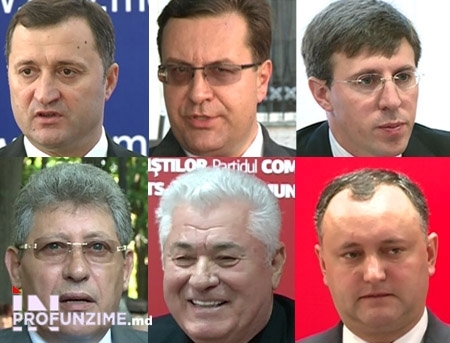 Lupu si Ghimpu urca, Voronin coboara, Filat si Chirtoaca se mentin. Cei mai influenti politicieni