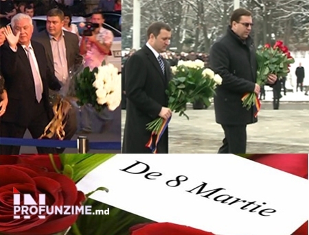 VIDEO. Lupu, Filat si Voronin felicita DOAMNELE cu ocazia zilei de 8 martie. VEZI AICI ce le ureaza