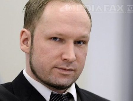 Anders Breivik considera pedeapsa cu moartea sau achitarea singurele "solutii corecte"