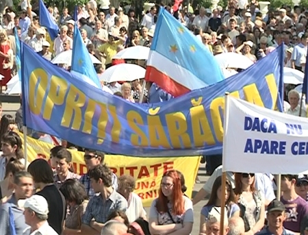 VIDEO. Mii de oameni sarbatoresc in PMAN Ziua Muncii! Ce le-a spus Filat