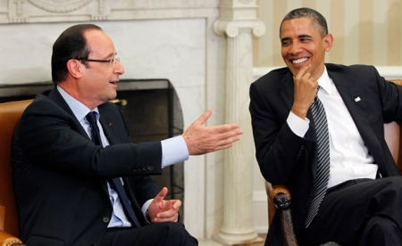 Francois Hollande s-a intalnit cu Barack Obama