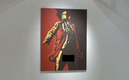 FOTO. Portretul unui presedinte cu organele la vedere. Artistul a primit amenintari cu moartea